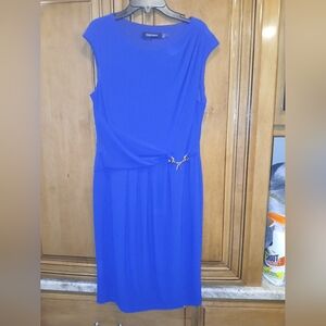 Ellen Tracy Royal Blue Midi Dress